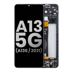 LCD Assembly With Frame Compatible For Samsung Galaxy A13 5G (A136 / 2021)  (OEM Pull Grade: A/B) (All Colors)