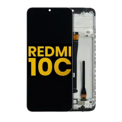 LCD Assembly With Frame Compatible For Xiaomi Redmi 10C (Refurbished) (All Colors)