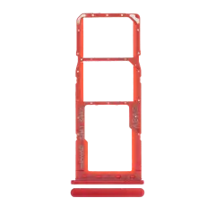 Dual Sim Card Tray Compatible For Samsung Galaxy A21S (A217 / 2020) (Red)