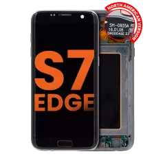OLED Assembly With Frame Compatible For Samsung Galaxy S7 Edge G935A (North American Version) (Blemish: Grade C) (Black Onyx)