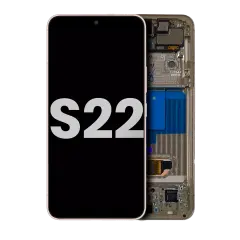 OLED Assembly With Frame Compatible For Samsung Galaxy S22 5G (Used OEM Pull: Grade B/C) (Violet)