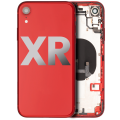 Back Housing W/ Small Components Pre-Installed Compatible For iPhone XR (Used OEM Pull: Grade C) (Red)