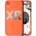 Back Housing W/ Small Components Pre-Installed Compatible For iPhone XR (Used OEM Pull: Grade C) (Coral)