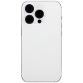 Back Housing W/ Small Pre-Installed Compatible For iPhone 14 Pro (U.S Version) (No Logo) (Aftermarket Plus) (Silver)