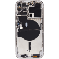 Back Housing W/ Small Pre-Installed Compatible For iPhone 14 Pro (U.S Version) (No Logo) (Aftermarket Plus) (Silver)