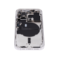 Back Housing W/ Small Pre-Installed Compatible For iPhone 14 Pro (U.S Version) (No Logo) (Aftermarket Plus) (Silver)