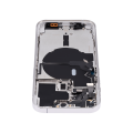 Back Housing W/ Small Pre-Installed Compatible For iPhone 14 Pro (U.S Version) (No Logo) (Aftermarket Plus) (Silver)