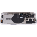 Back Housing W/ Small Pre-Installed Compatible For iPhone 14 Pro (U.S Version) (No Logo) (Aftermarket Plus) (Silver)