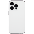 Back Housing W/ Small Pre-Installed Compatible For iPhone 14 Pro (International Version) (No Logo) (Aftermarket Plus) (Silver)