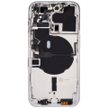 Back Housing W/ Small Pre-Installed Compatible For iPhone 14 Pro (International Version) (No Logo) (Aftermarket Plus) (Silver)