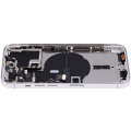 Back Housing W/ Small Pre-Installed Compatible For iPhone 14 Pro (International Version) (No Logo) (Aftermarket Plus) (Silver)