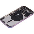 Back Housing W/ Small Pre-Installed Compatible For iPhone 14 Pro (International Version) (No Logo) (Aftermarket Plus) (Deep Purple)