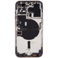 Back Housing W/ Small Pre-Installed Compatible For iPhone 14 Pro (International Version) (No Logo) (Aftermarket Plus) (Deep Purple)