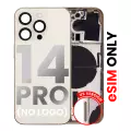 Back Housing W/ Small Pre-Installed Compatible For iPhone 14 Pro (U.S Version) (No Logo) (Aftermarket Plus) (Gold)