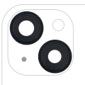 Back Camera Lens With Bracket  & Bezel Compatible For iPhone 13 / 13 Mini  ( 2 Piece) (Real Sapphire / Premium) (Midnight)