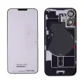 Back Glass With Steel Plate With Wireless NFC Charging MagSafe Magnet & Flashlight Flex Compatible For iPhone 16  (Genuine OEM) (Ultramarine)